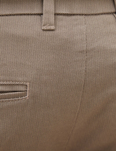 Pantalon chino slim sable homme
