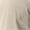 T-shirt cintr&eacute; col rond manches courtes taupe homme