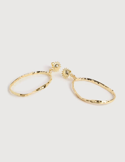 Boucles d'oreilles couleur or femme