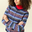 Gilet manches longues sp&eacute;cial no&euml;l bleu marine femme