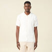 Chemise manches courtes tricot ecru homme