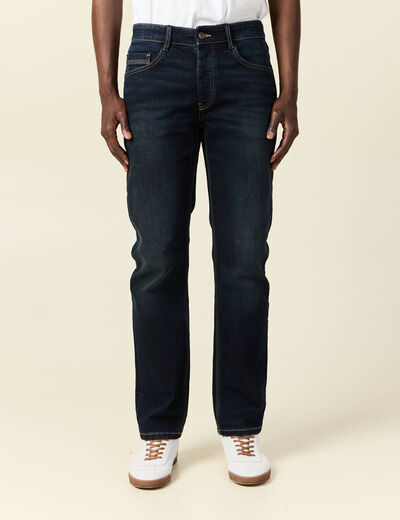 Jeans regular éco-responsable denim brut homme