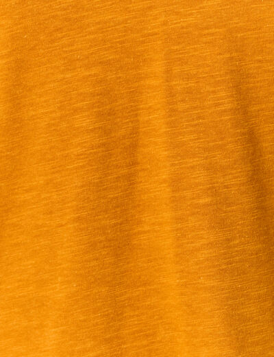 T-shirt manches courtes orange foncé femme