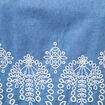 Top en jeans sans manches col rond bleu clair femme