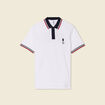 Polo manches courtes blanc homme