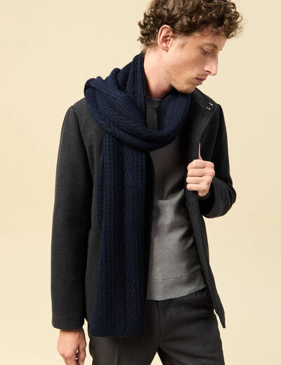 &Eacute;charpe bleu marine homme