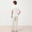 T-shirt en coton manches courtes blanc homme