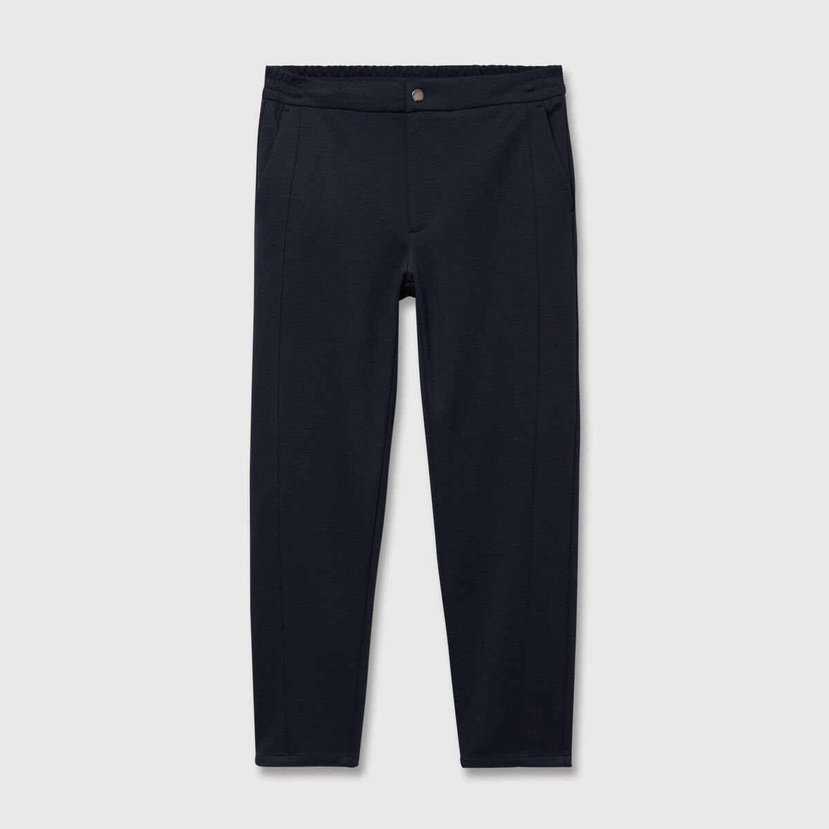 Pantalon droit longueur 32 bleu marine homme