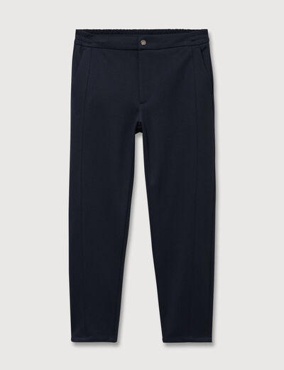 Pantalon droit longueur 32 bleu marine homme
