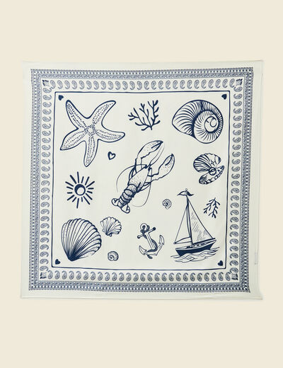 Foulard bleu marine femme