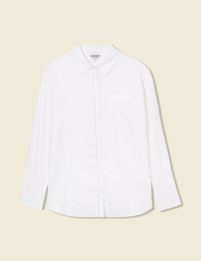 Chemise éco-responsable blanc femme