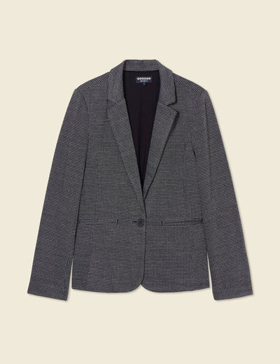 Veste blazer droite noir femme
