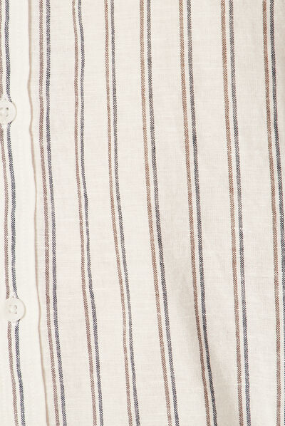 Chemise manches longues ecru homme