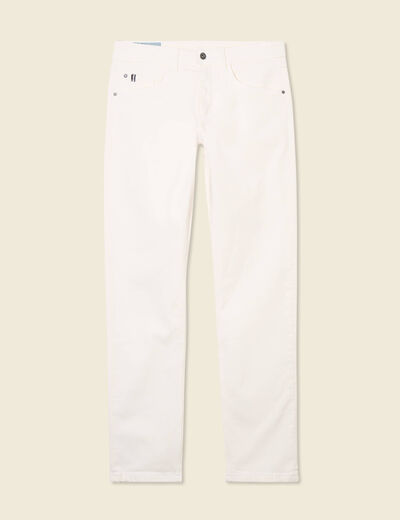Jeans straight homme denim blanc homme