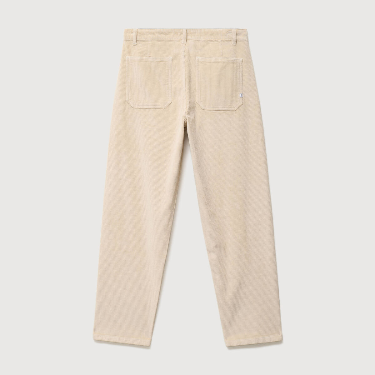 Pantalon droit en velours longueur 32 sable homme