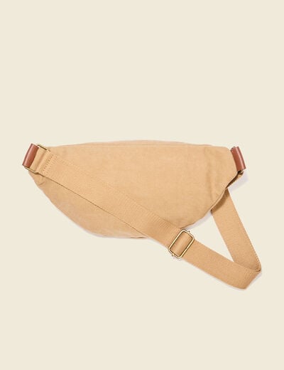 Sac banane beige homme