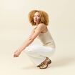 Débardeur sans manches beige femme