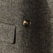 Blazer col tailleur manches longues gris fonc&eacute; femme