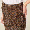 Jupe moulante camel femme