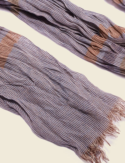 Foulard marron homme