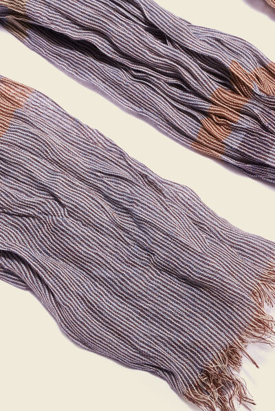 Foulard marron homme