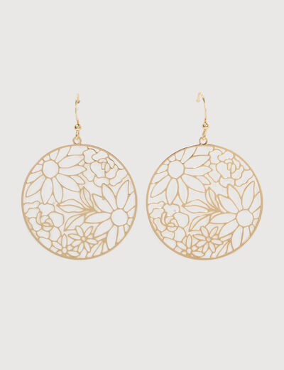 Boucles d'oreilles couleur or femme