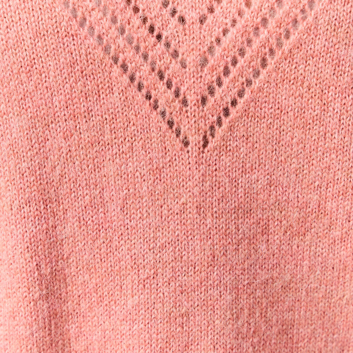 Pull manches longues fabriqué en France rose pastel femme