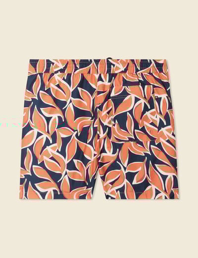 Short de bain orange homme