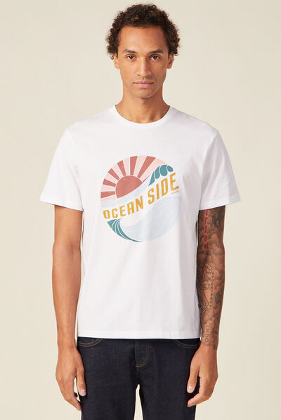 T-shirt éco-responsable bleu marine homme