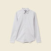 Chemise en coton manches longues gris fonc&eacute; homme