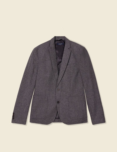 Veste blazer cintrée gris foncé homme