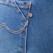 Jeans slim 7/8&egrave;me denim stone femme