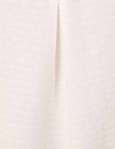 Blouse manches longues ecru femme