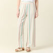 Pantalon large fluide blanc femme