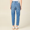 Jeans mom 7/8ème denim stone femme
