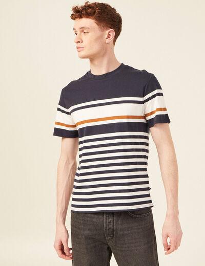 T-shirt manches courtes ecru homme