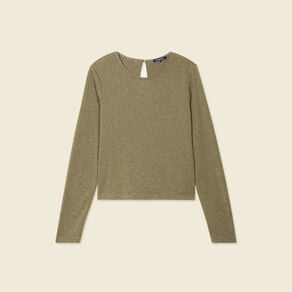 t shirt manches longues vert kaki femme T-shirt manches longues vert kaki femme