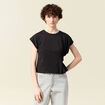 T-shirt manches courtes noir femme