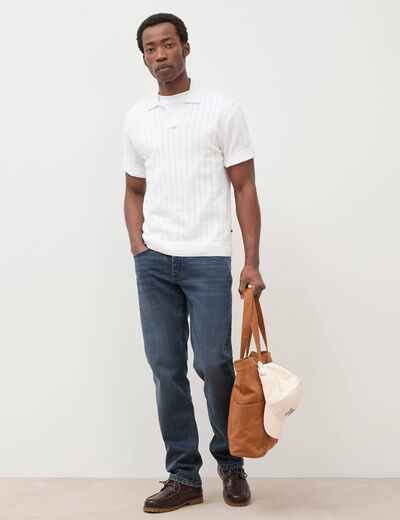 Jeans regular longueur 34 denim stone homme