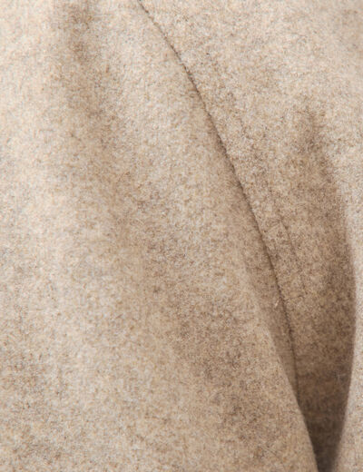 Blouson doubl&eacute; manches longues beige homme