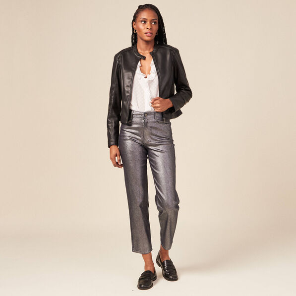 Vibs Blouson Femme Simili Cuir Marron Blouson Bonobo Vetements