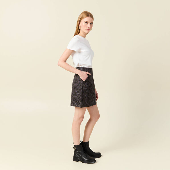 jupe droite multicolore femme Jupe droite multicolore femme