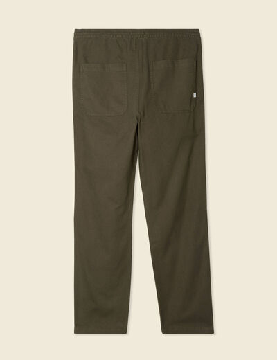 Pantalon chino vert kaki homme