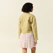 Blouson boutonné vert olive femme