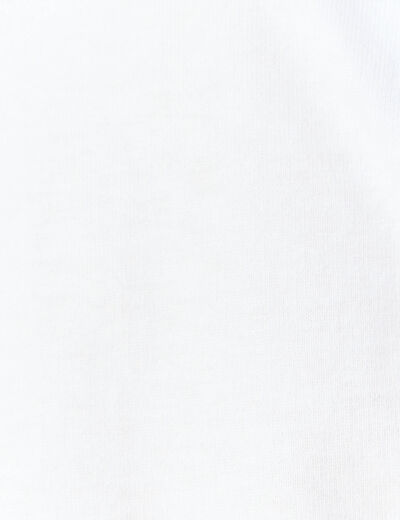 T-shirt manches courtes blanc femme