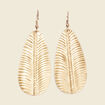 Boucles d'oreilles pendantes couleur or femme