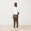 Pantalon chino slim taupe homme