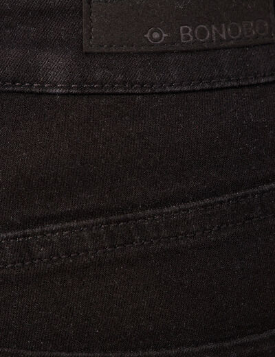 Jeans slim éco-responsable denim noir femme