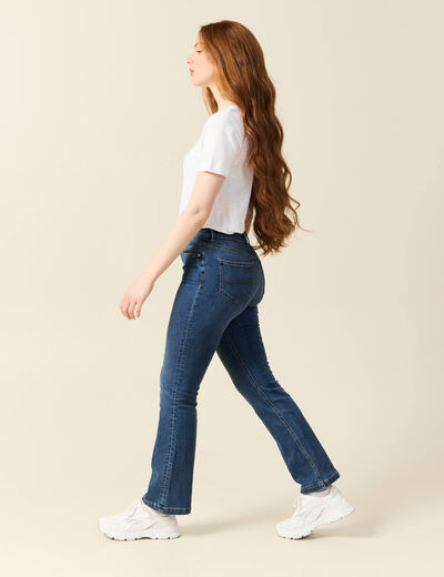 Jeans bootcut denim stone femme