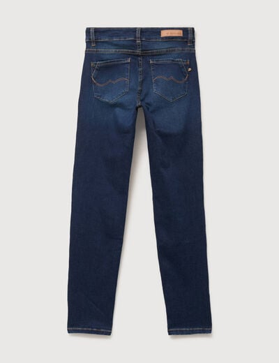 Jeans slim 7/8&egrave;me denim brut femme